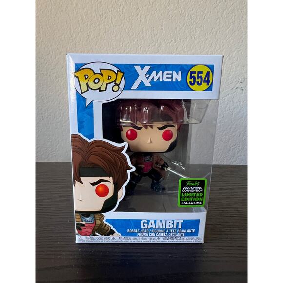 VAULTED LIMITED EDITION EXCLUSIVE Gambit X-Men Funko Pop #554 Marvel Comics MCU - Picture 1 of 6